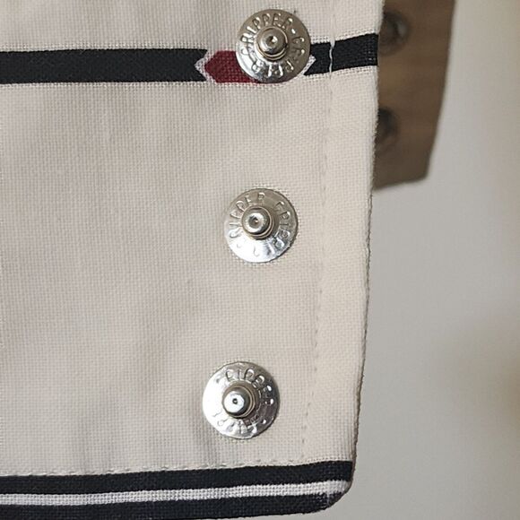 Vtg Wrangler Mens Long Sleeve Pearl Snap Western Shirt Cotton Ivory Navajo Sz XL - Picture 4 of 10